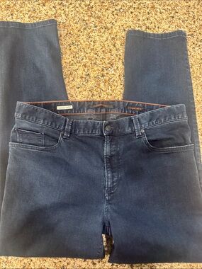 Men's Dark Blue Stretch Denim Jeans Alberto 36 x24